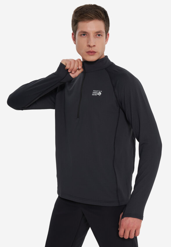 Толстовка мужская Mountain Hardwear Crater Lake Heavyweight Half Zip, Черный