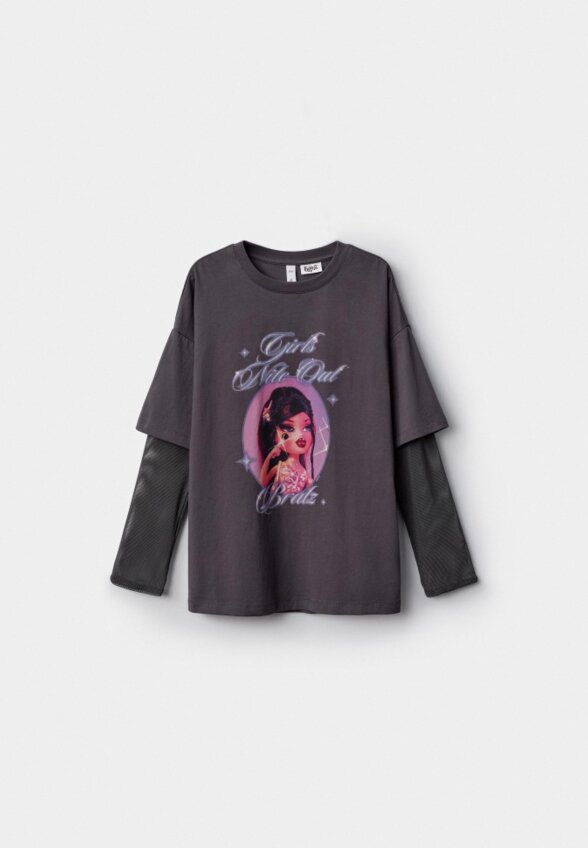 Лонгслив оверсайз для девочек из коллекции SELA × BRATZ