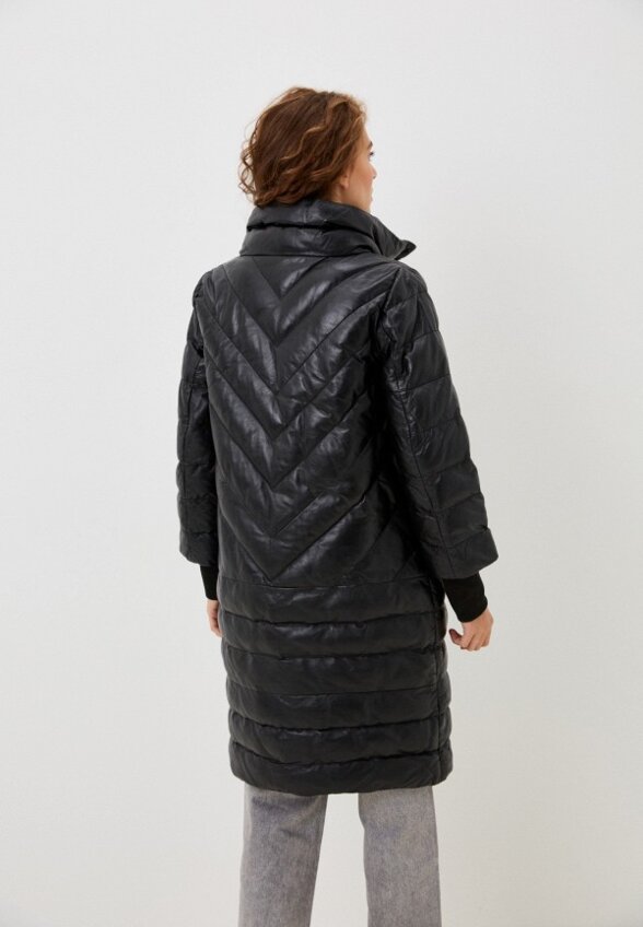 Куртка кожаная утепленная Снежная Королева