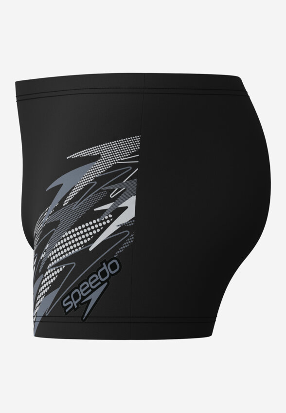 Плавки-шорты мужские Speedo Medley Logo Aquashort Blk/Red, Черный