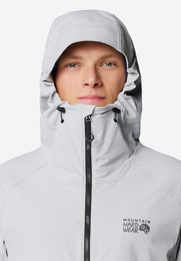 Куртка софтшелл мужская Mountain Hardwear Chockstone Alpine Lt Hooded Jacket, Серый