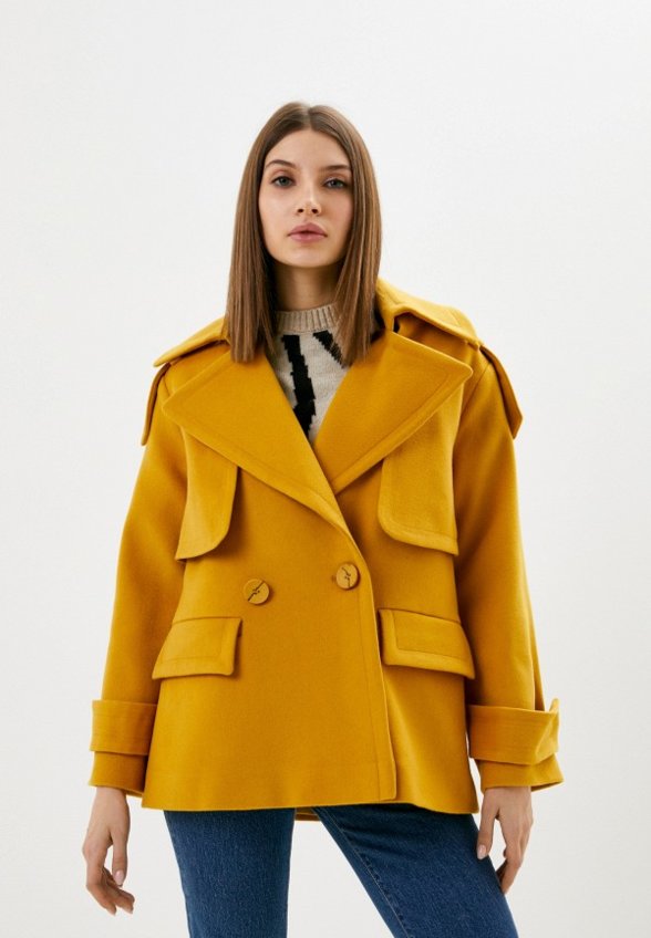 Пальто двубортное To Be One