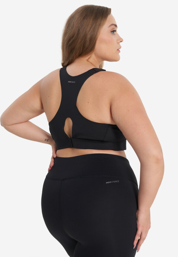 Топ бра спортивный Demix, Plus Size, Черный