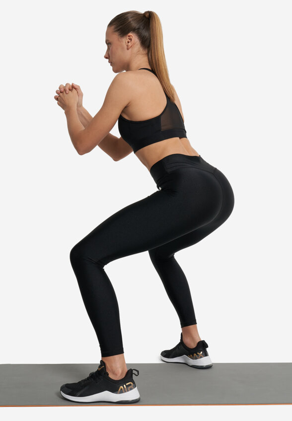 Легинсы женские Adidas Opt Ess Shine, Черный