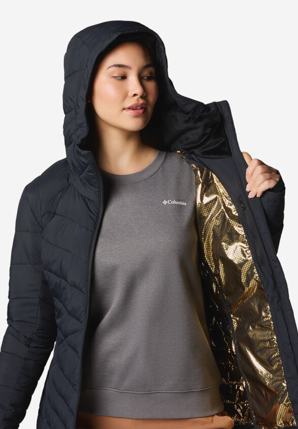 Ультралегкий пуховик женский Columbia Joy Peak II Mid Jacket, Черный