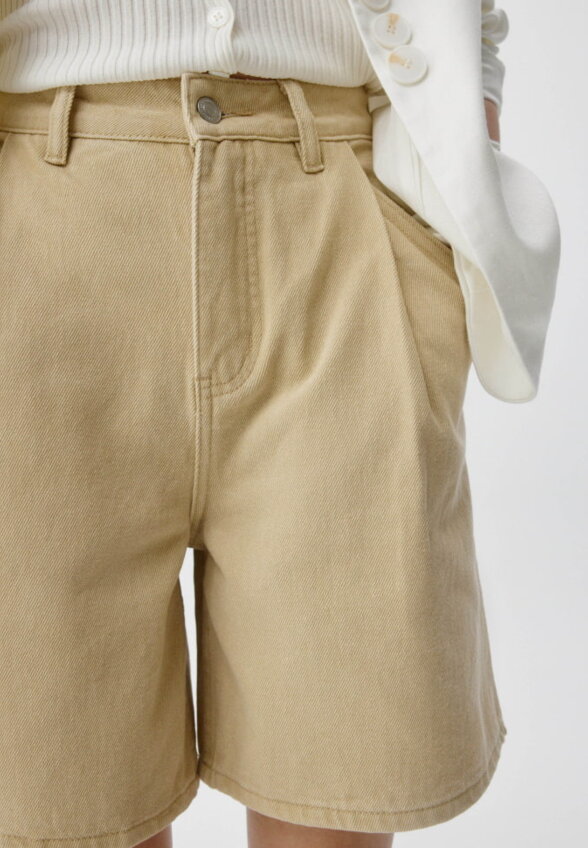Джинсовые шорты wide leg
