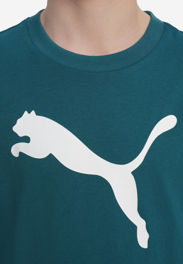 Футболка для мальчиков PUMA Ess Cat Logo, Зеленый