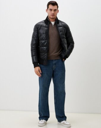 Куртка кожаная Urban Fashion for Men мужчинам