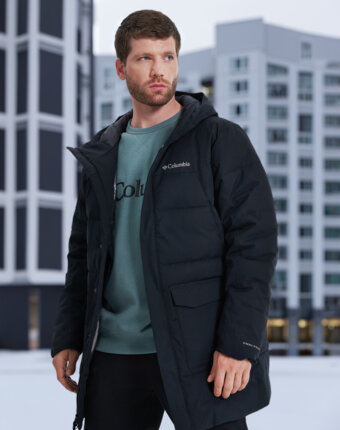 Пуховик мужской Columbia Cedar Summit II Mid Insulated Jacket, Черный женщинам