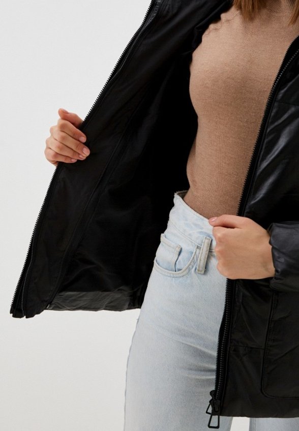 Куртка кожаная утепленная Снежная Королева