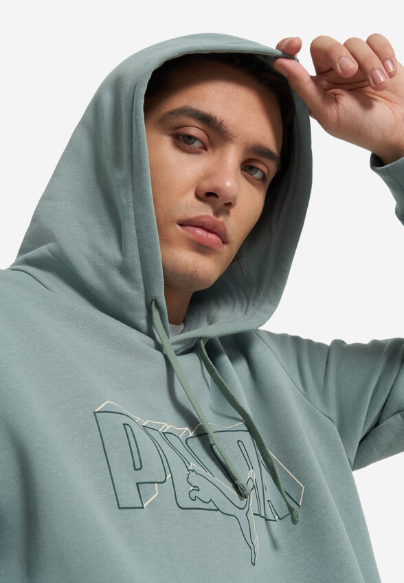 Худи мужское PUMA, Зеленый