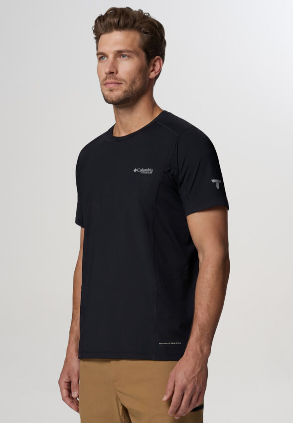 Футболка мужская Columbia Diamond Peak Pro Short Sleeve, Черный