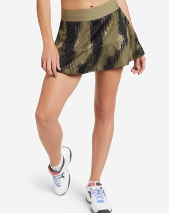 Юбка-шорты женская adidas Tennis Printed Match Skirt Primeblue, Коричневый женщинам