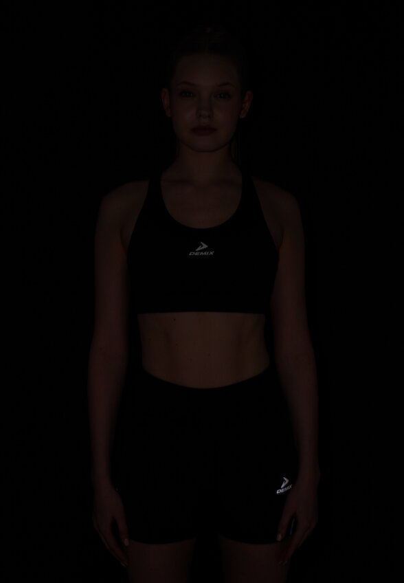 Топ бра спортивный Demix ActiveMove Urban Mesh Back, Черный