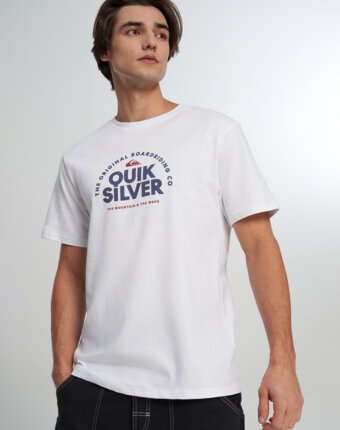 Футболка мужская Quiksilver Fundamental Ride, Белый женщинам