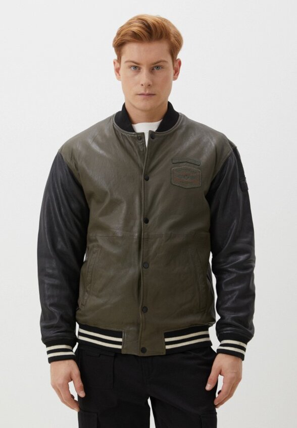 Куртка кожаная утепленная Mustang