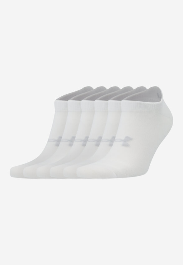 Носки Under Armour Essential No Show, 6 пар, Белый