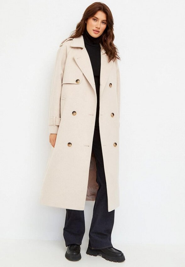 Пальто двубортное Droid&I