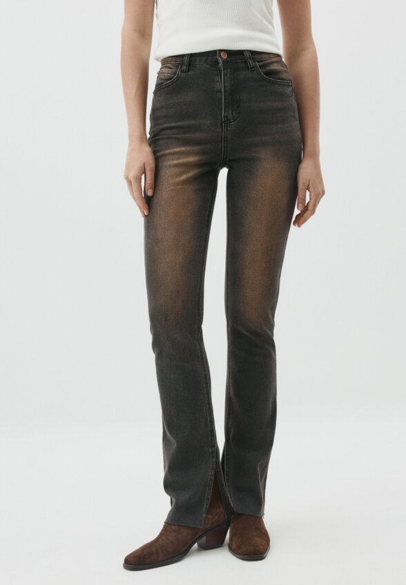 Винтажные джинсы SLIM FIT с разрезами