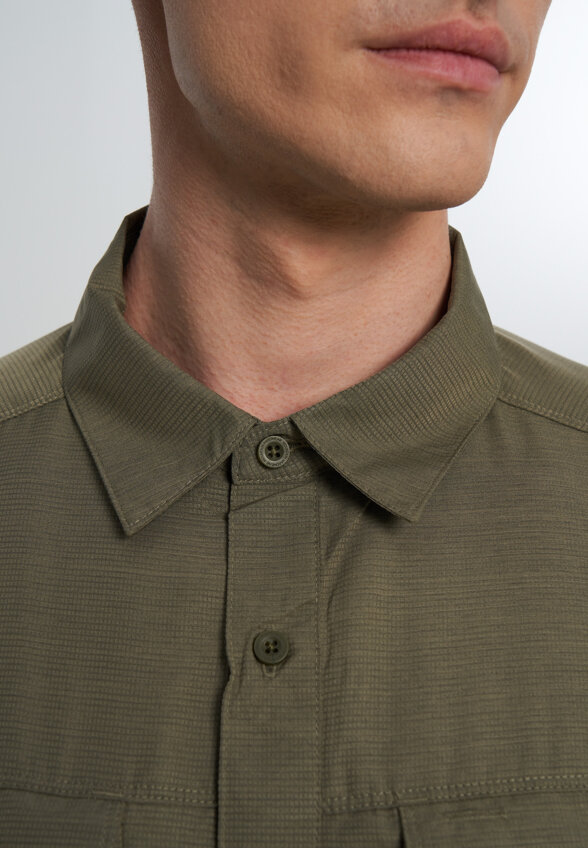 Рубашка мужская Mountain Hardwear Canyon Long Sleeve Shirt, Зеленый