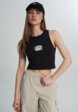 Майка женская Vans Oval Logo Tank, Черный2  - превью