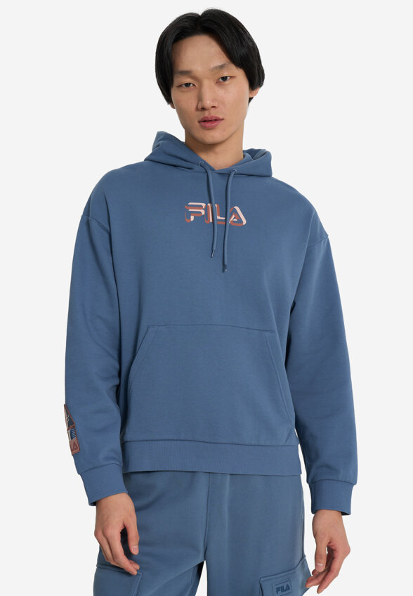 Худи мужское оверсайз FILA, Синий