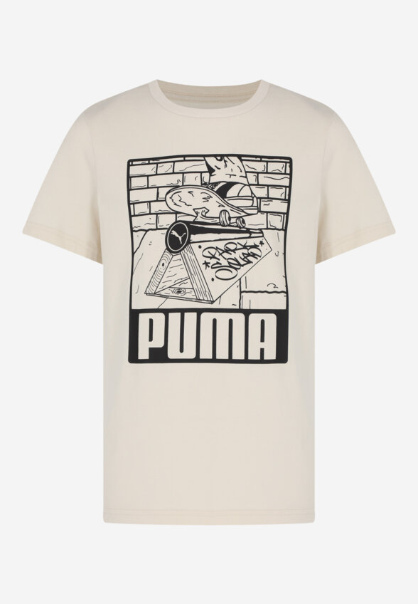 Футболка для мальчиков PUMA ESS+ Mid 90s Graphic, Бежевый