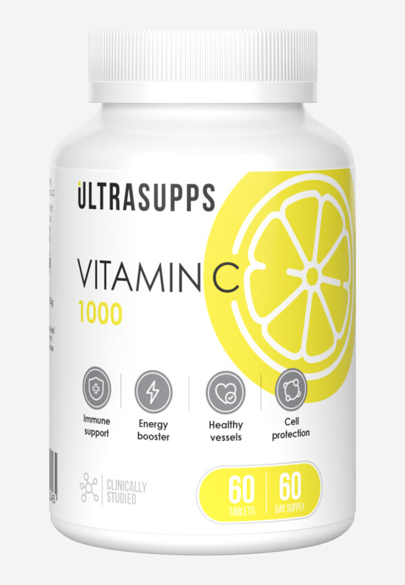 Витамин C Ultrasupps, 60 шт, Белый