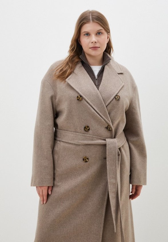 Пальто двубортное Le Monique