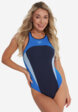Купальник слитный женский Speedo, Синий2  - превью