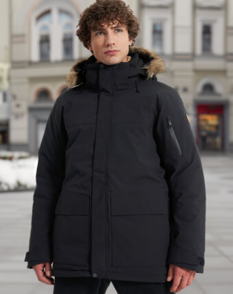 Куртка утепленная мужская IcePeak Maxbass, Черный женщинам