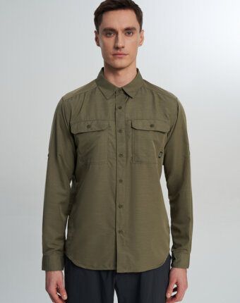 Рубашка мужская Mountain Hardwear Canyon Long Sleeve Shirt, Зеленый женщинам
