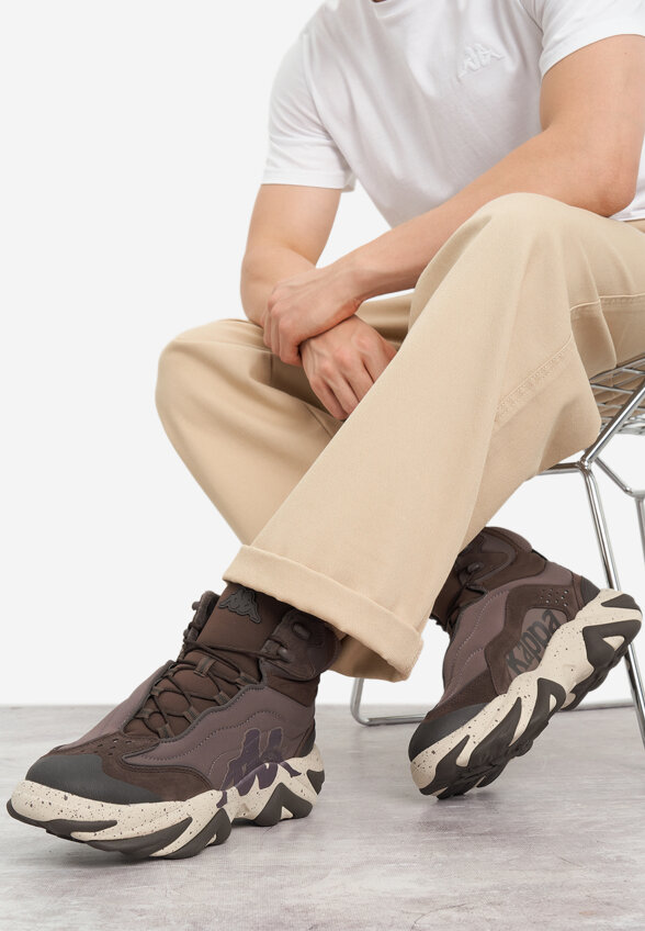Кроссовки утепленные мужские Kappa Nubi, Коричневый