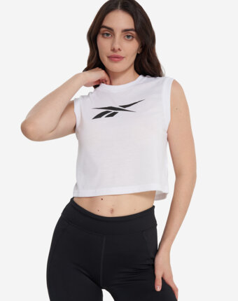 Майка женская Reebok Monica Train Core, Белый женщинам