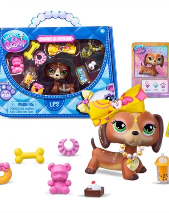 Игровой набор LITTLEST PET SHOP "Стиль", такса, с аксессуарами детям