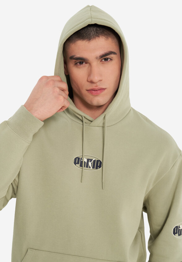 Худи мужское PUMA Ess Logo Lab Execution, Зеленый