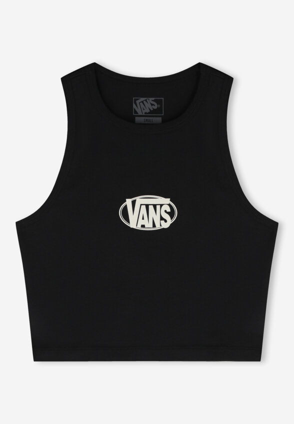 Майка женская Vans Oval Logo Tank, Черный