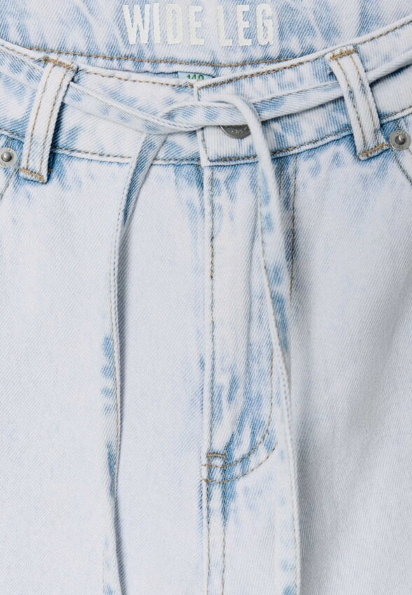 Джинсы Wide leg со шнурком для девочек