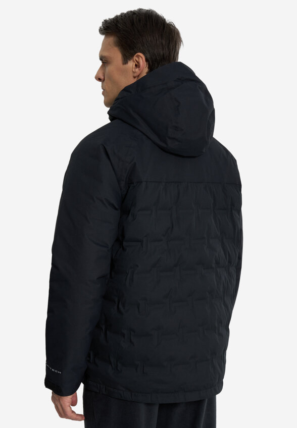 Ультралегкий пуховик мужской Columbia Grand Trek III Down Hooded Jacket, Черный