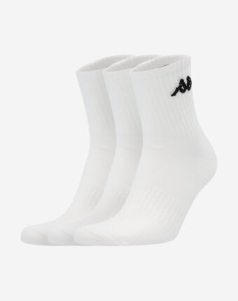 Носки Kappa, 3 пары, Белый женщинам