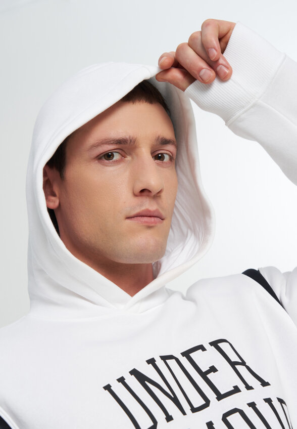 Худи мужское Under Armour Rival, Белый