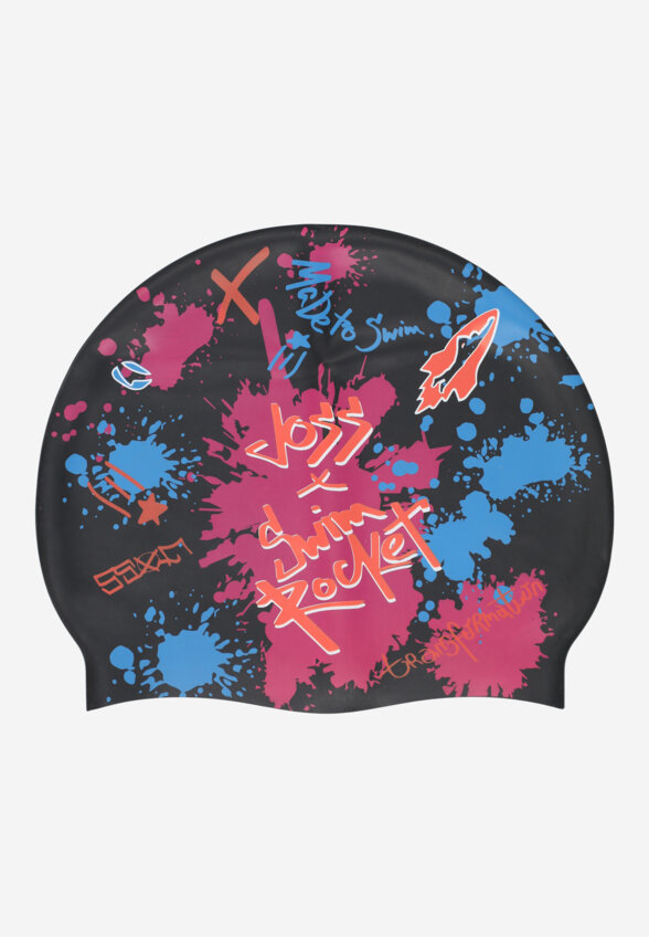 Шапочка для плавания Joss x Swim Rocket, Черный