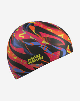 Шапочка для плавания Mad Wave Flame, Мультицвет женщинам