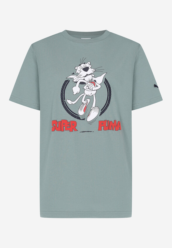 Футболка для мальчиков PUMA Super Graphic, Зеленый