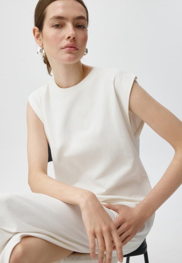 Трикотажное платье макси
