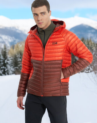 Пуховик мужской Mountain Hardwear Ghost Whisperer, Оранжевый женщинам