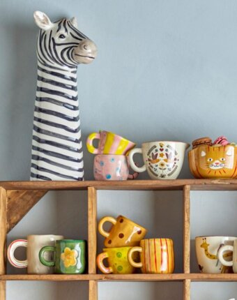 Кружка керамическая Блумингвиль МИНИ (Bloomingville MINI) "Эдди", бежевая, 130 мл женщинам