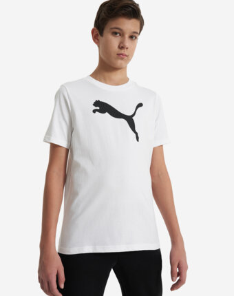 Футболка для мальчиков PUMA Cat Logo, Белый женщинам