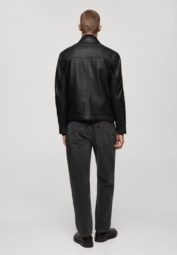 Куртка кожаная Mango Man