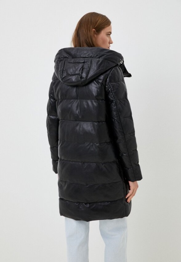 Куртка кожаная утепленная Снежная Королева